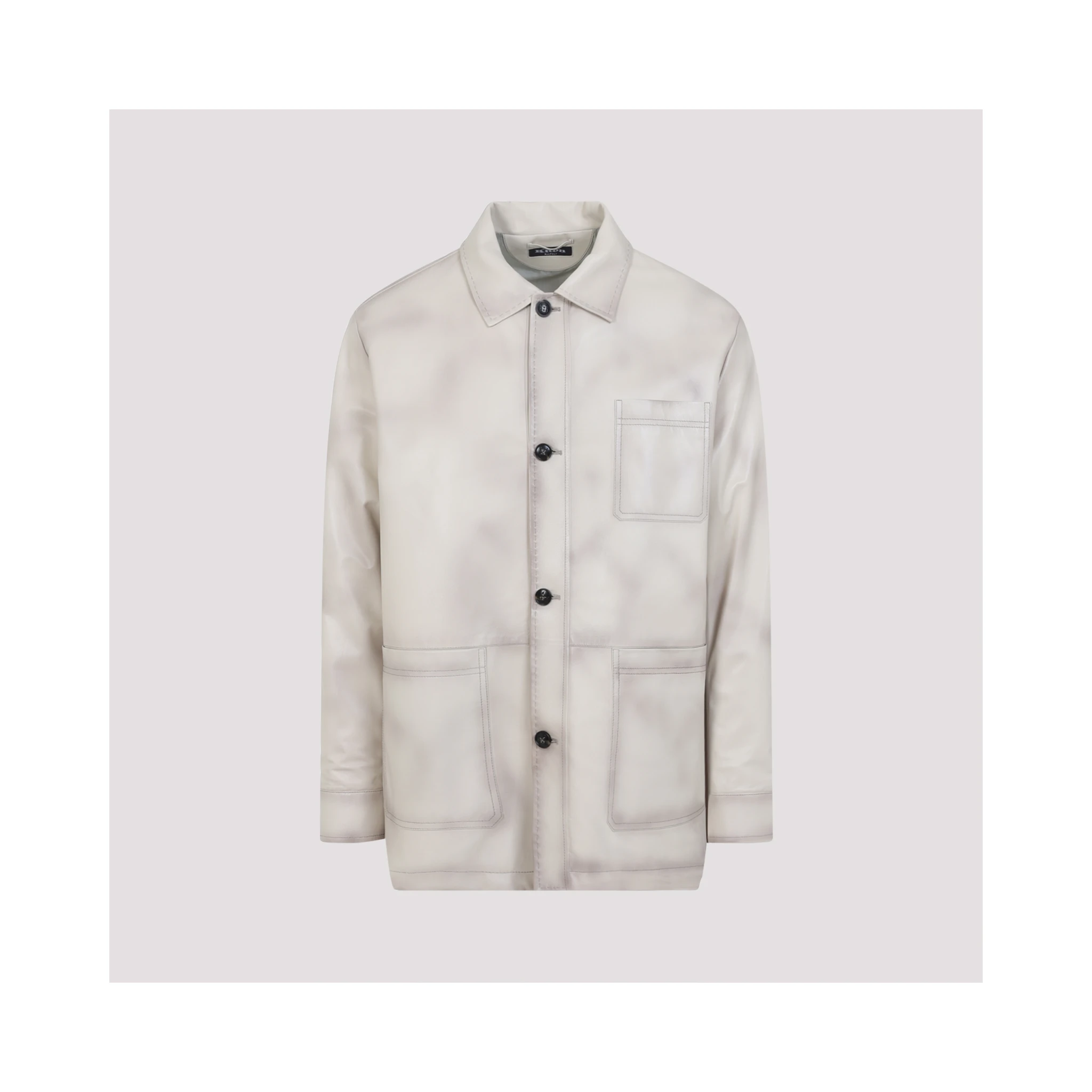 Kiton Lamb Leather Jacket