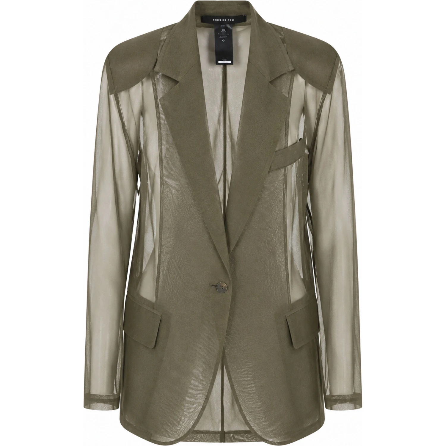 BLAZER IN ORGANZA DI SETA