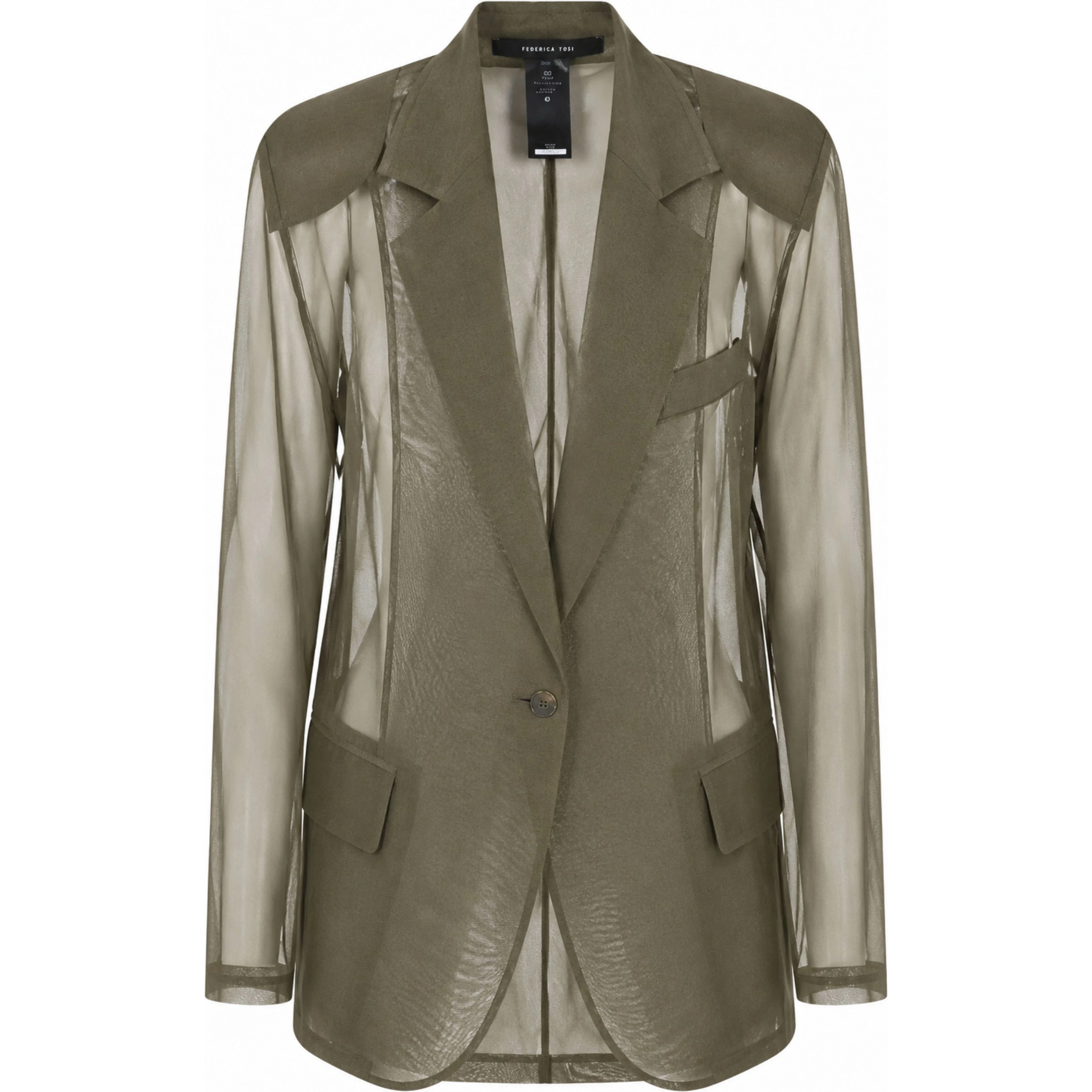 BLAZER IN ORGANZA DI SETA