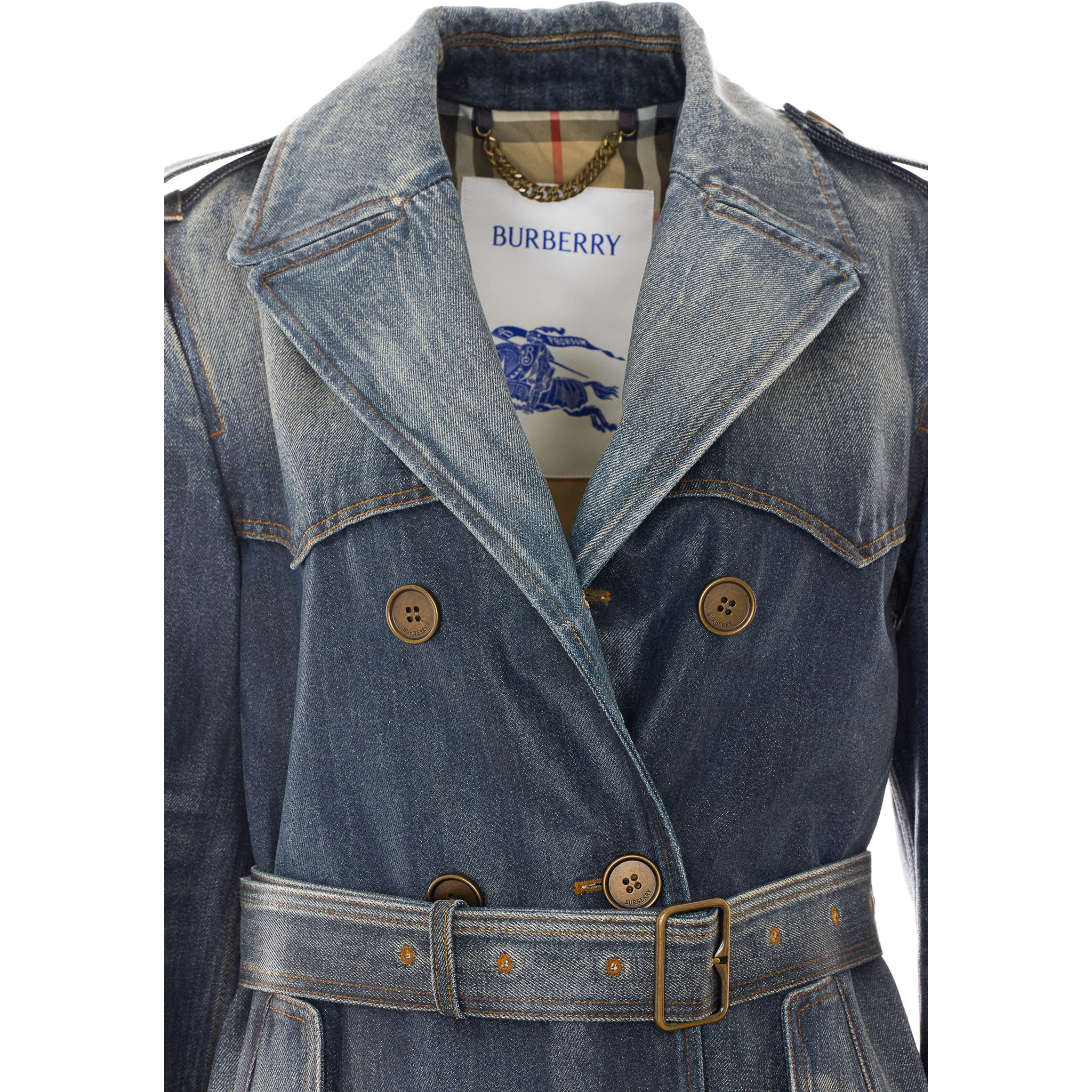 BURBERRY Jackets Blue