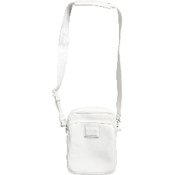 White Logo Plaque Crossbody Shoulder Borse Men Bag