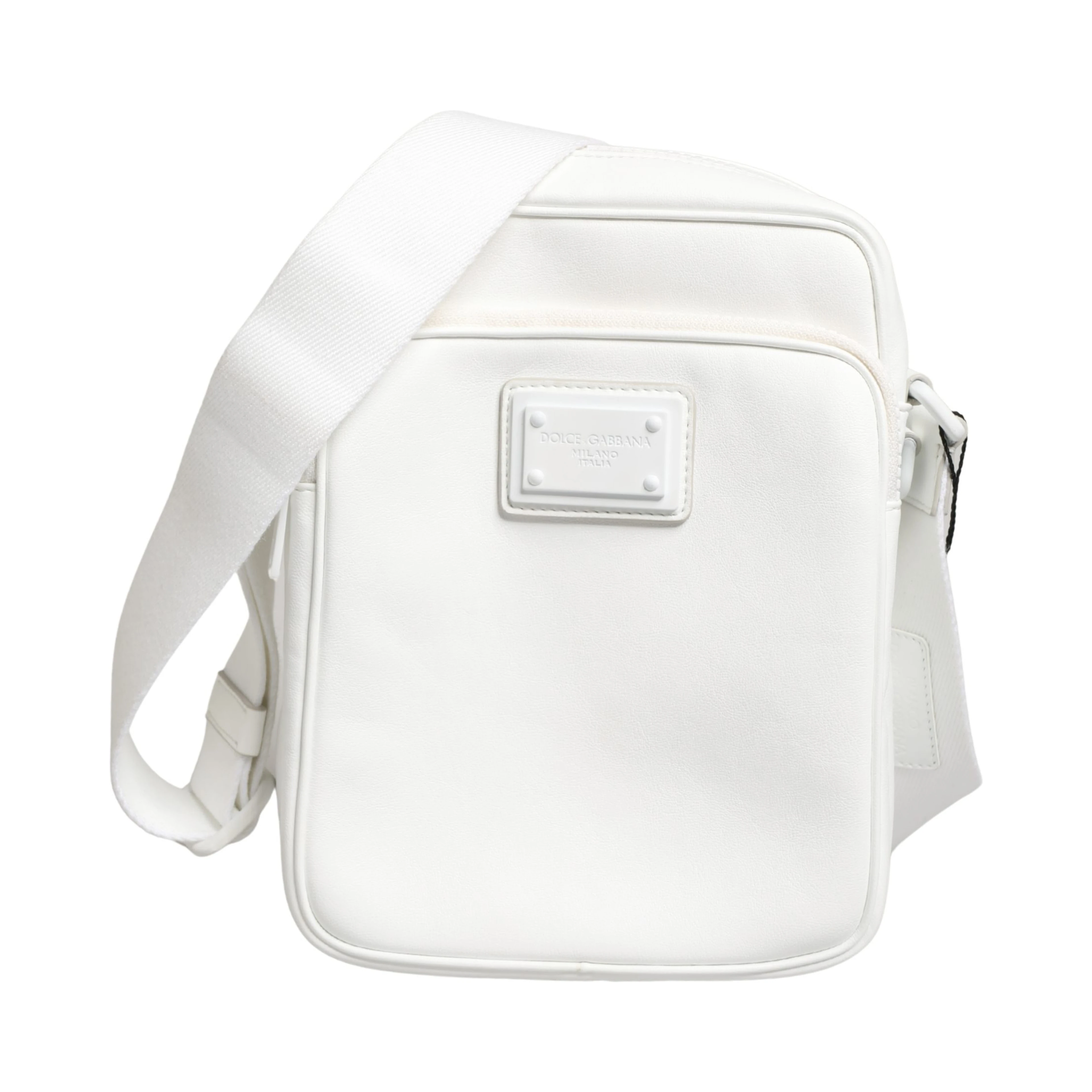 White Logo Plaque Crossbody Shoulder Borse Men Bag