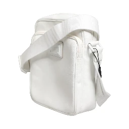 White Logo Plaque Crossbody Shoulder Borse Men Bag