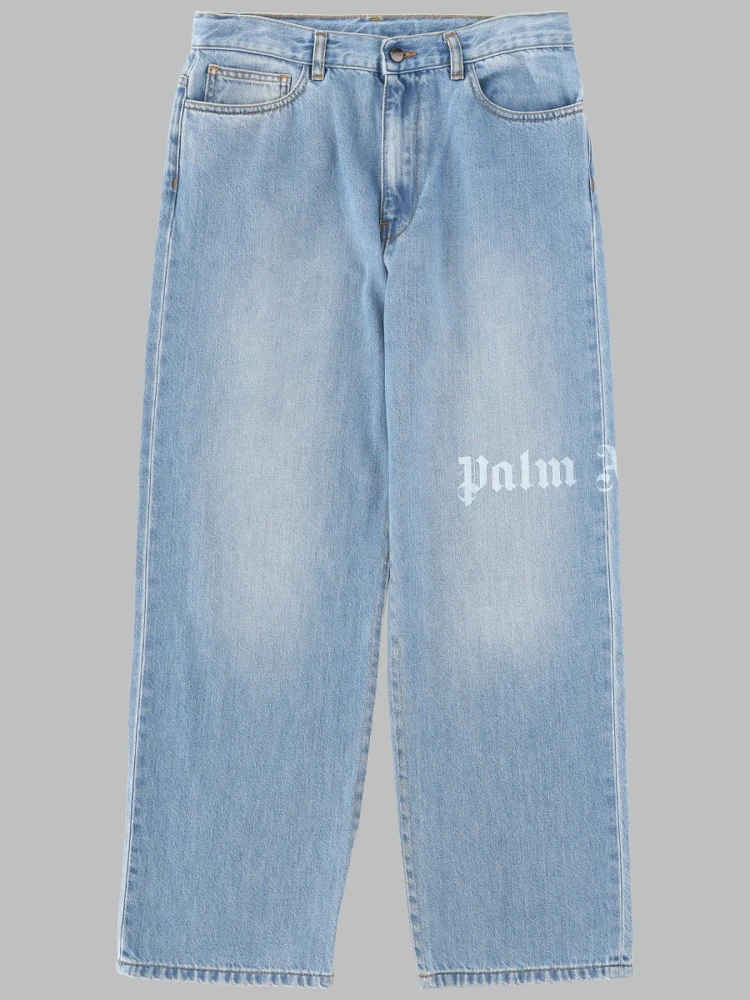 logo baggy denim pants medium boy