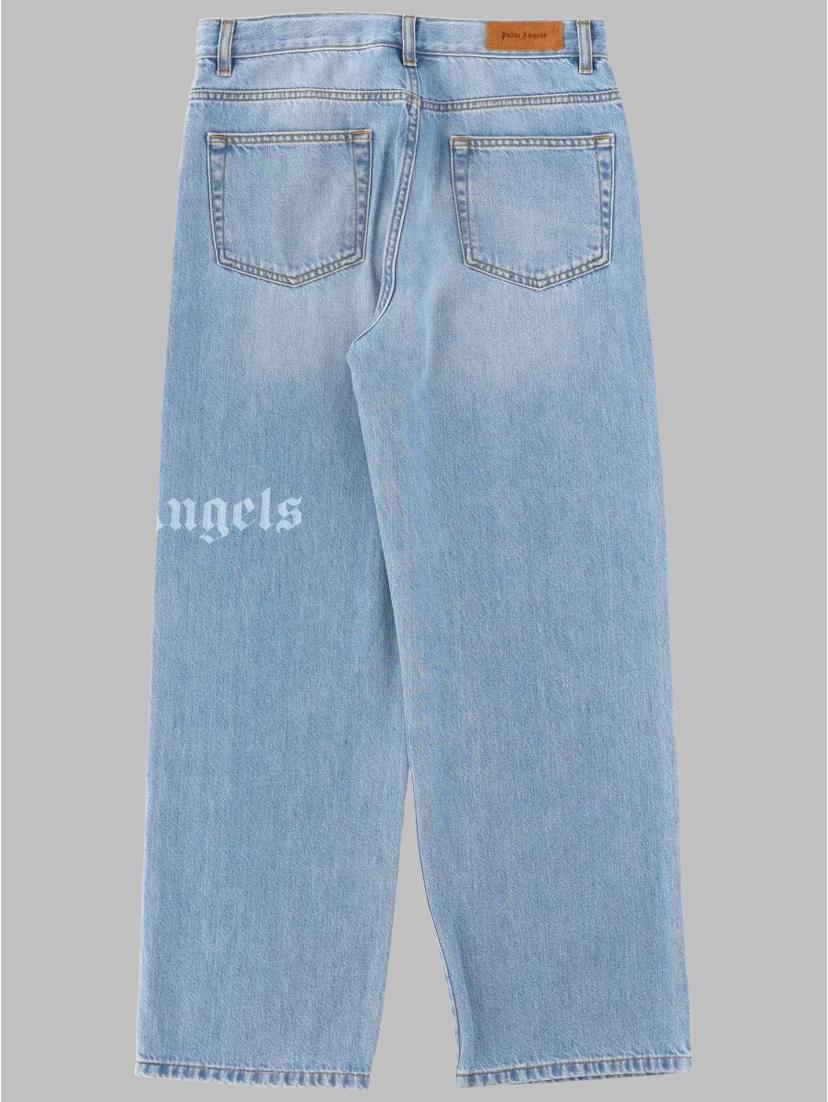 logo baggy denim pants medium boy