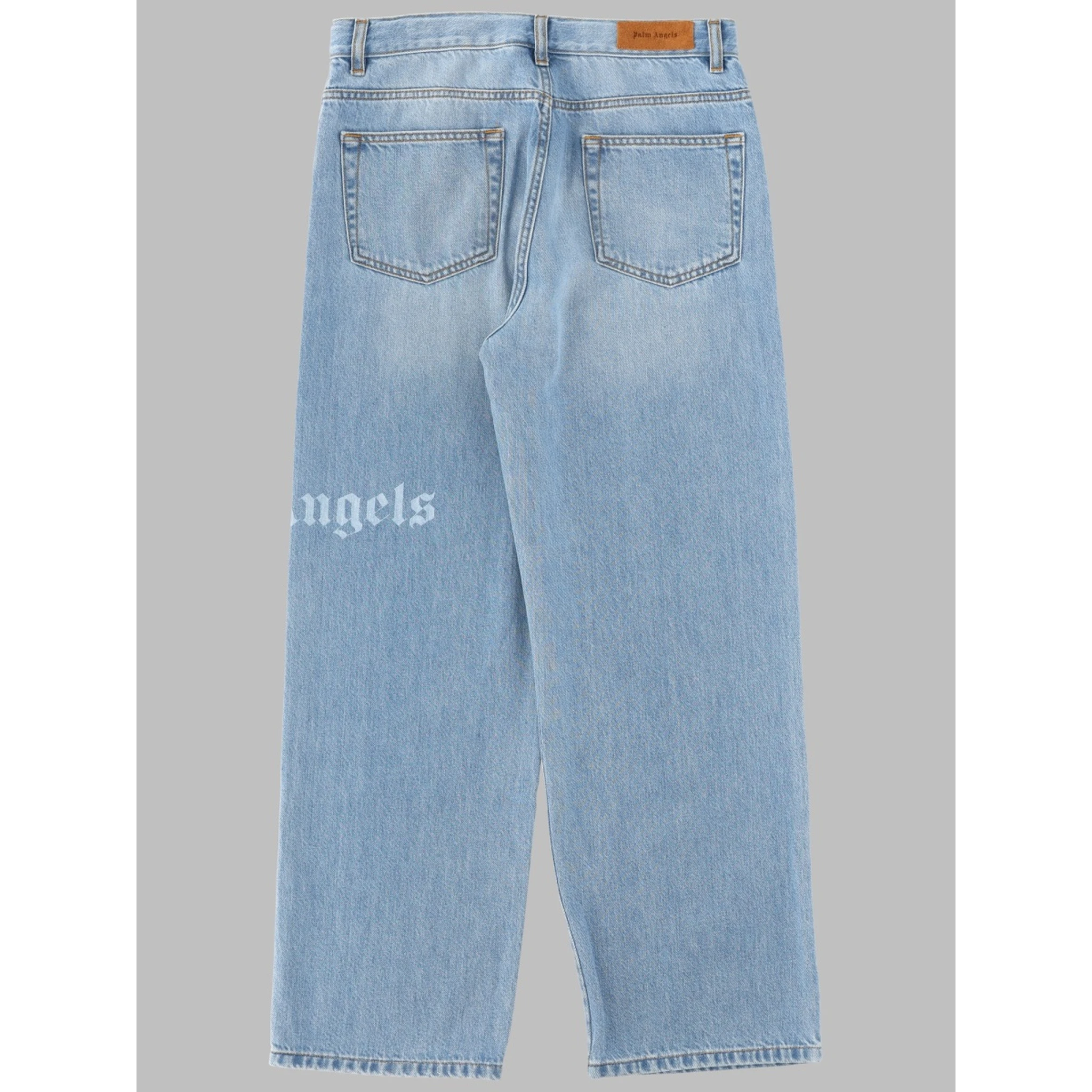 logo baggy denim pants medium boy