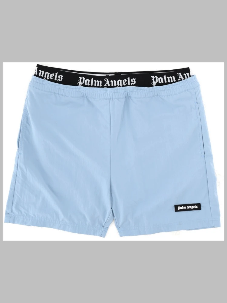 elastic band logo short beachwear boy
