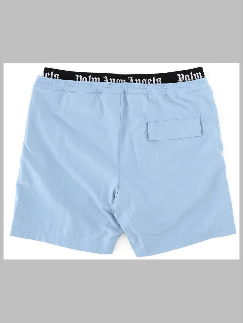 elastic band logo short beachwear boy