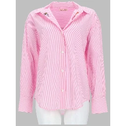 CAMICIA A RIGHE CON RICAMO