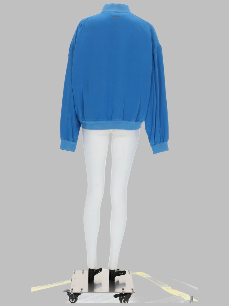 BLOUSON CON ZIP IN POPELINE DI SETA alternative