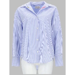 CAMICIA A RIGHE CON RICAMO