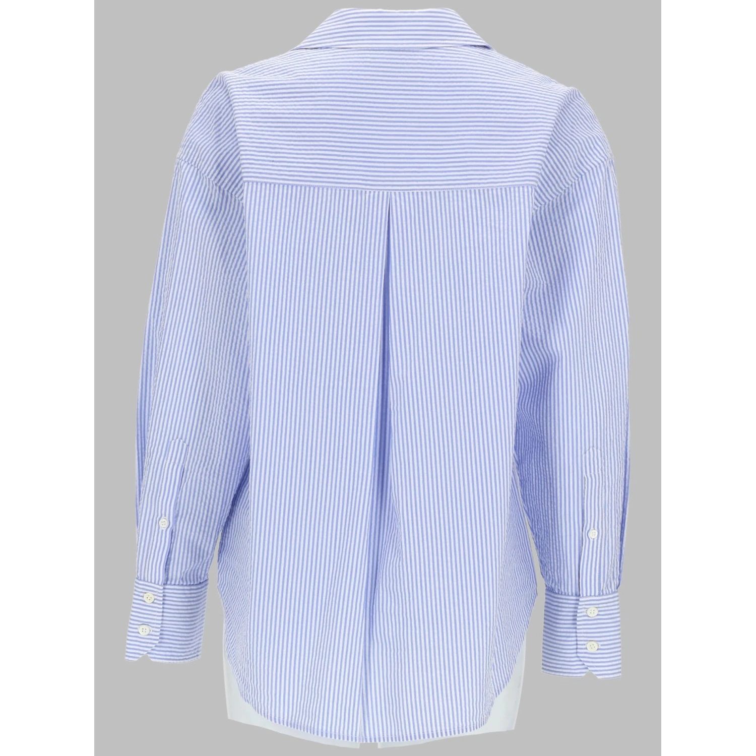 CAMICIA A RIGHE CON RICAMO