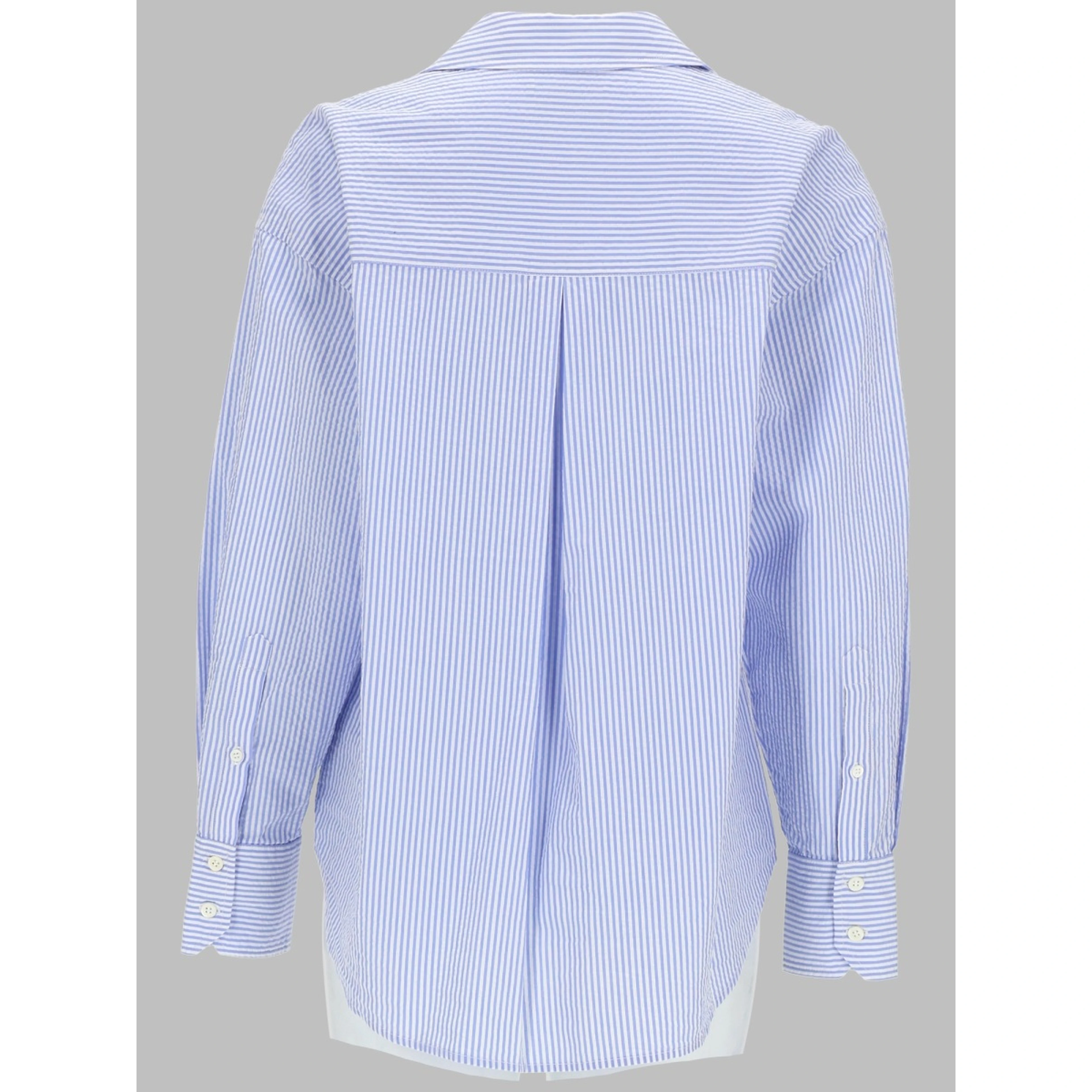 CAMICIA A RIGHE CON RICAMO