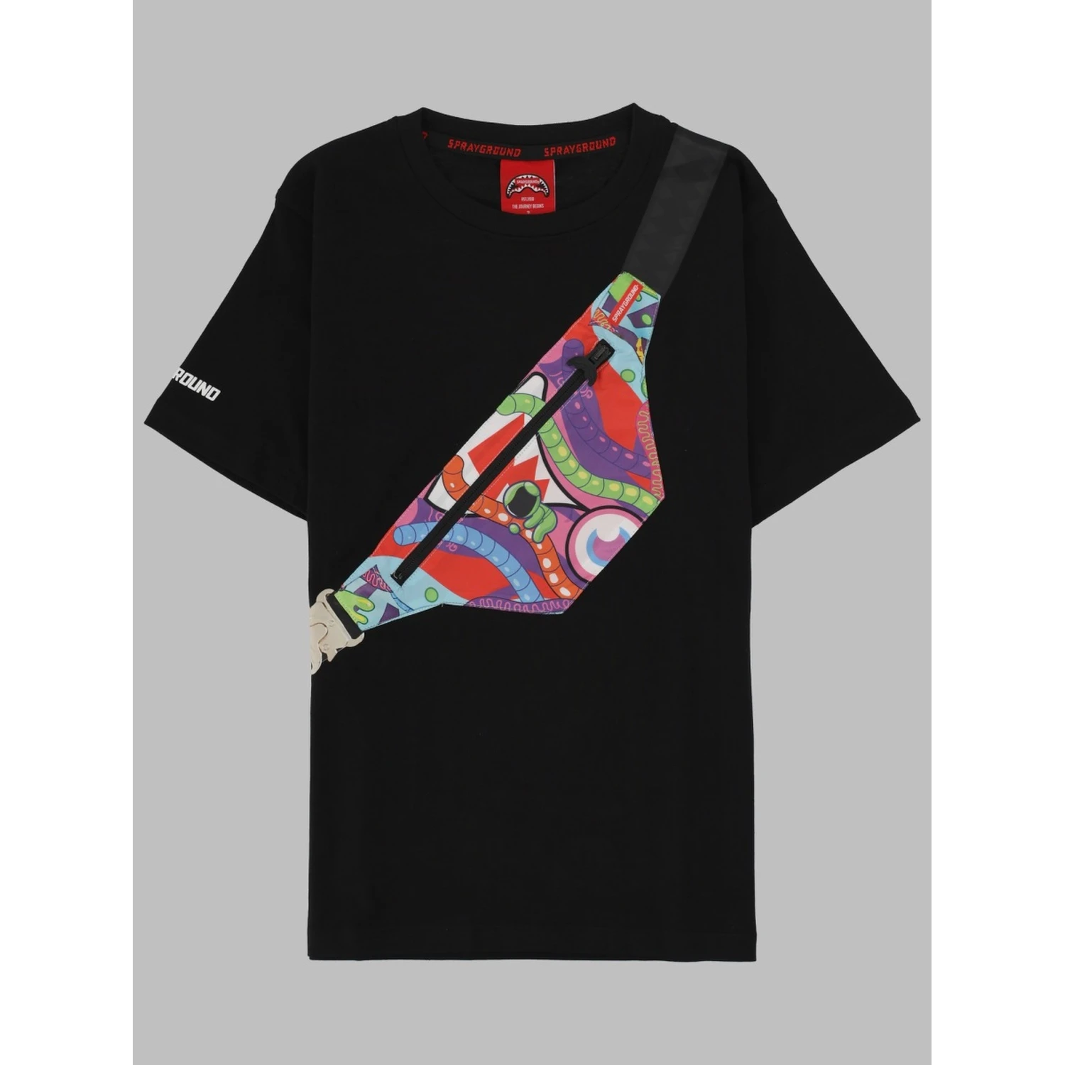 mind trip crossbody reg t-
shirt blk