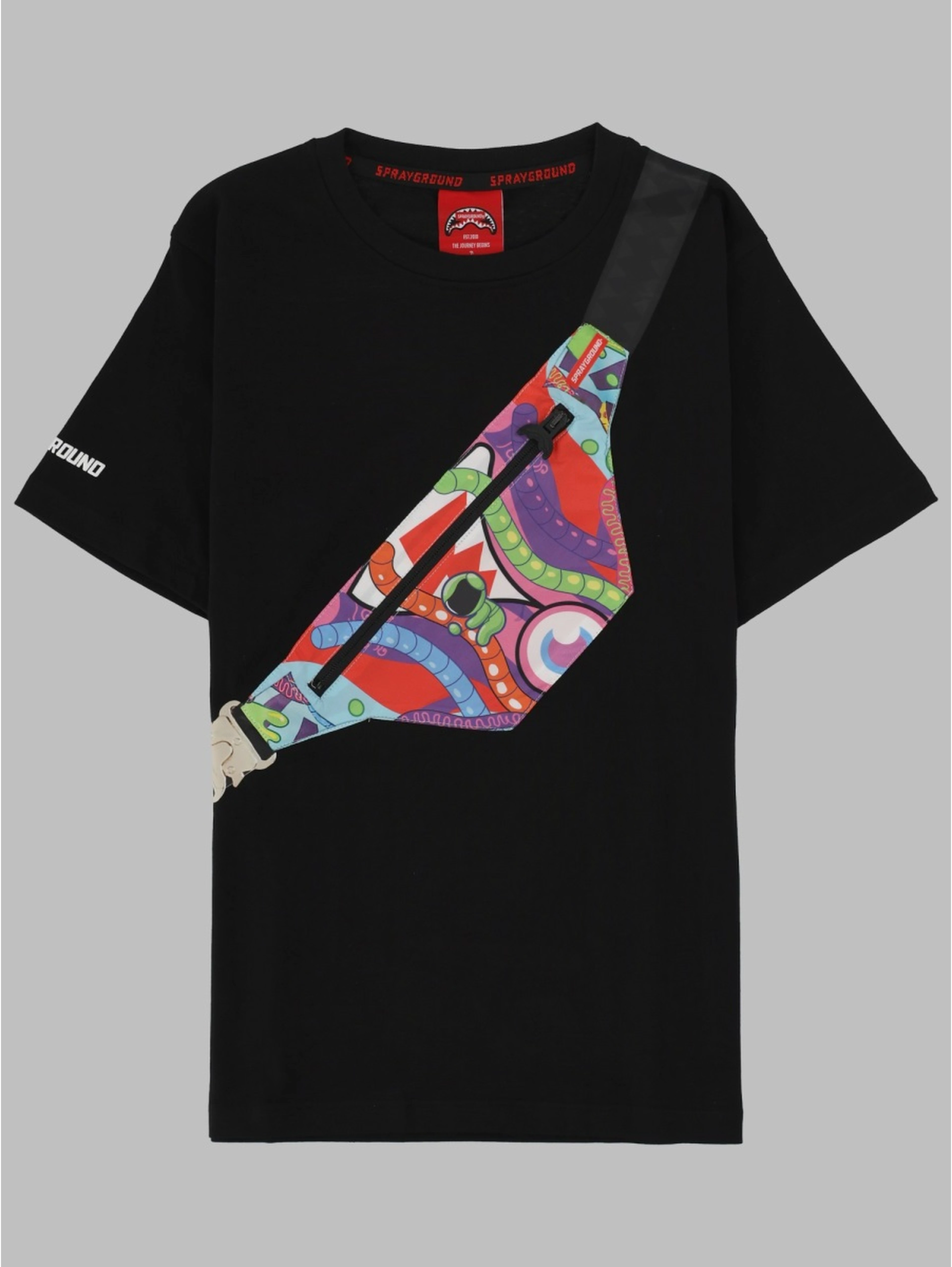 mind trip crossbody reg t-
shirt blk