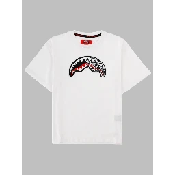 sketch shark white over t-shirt