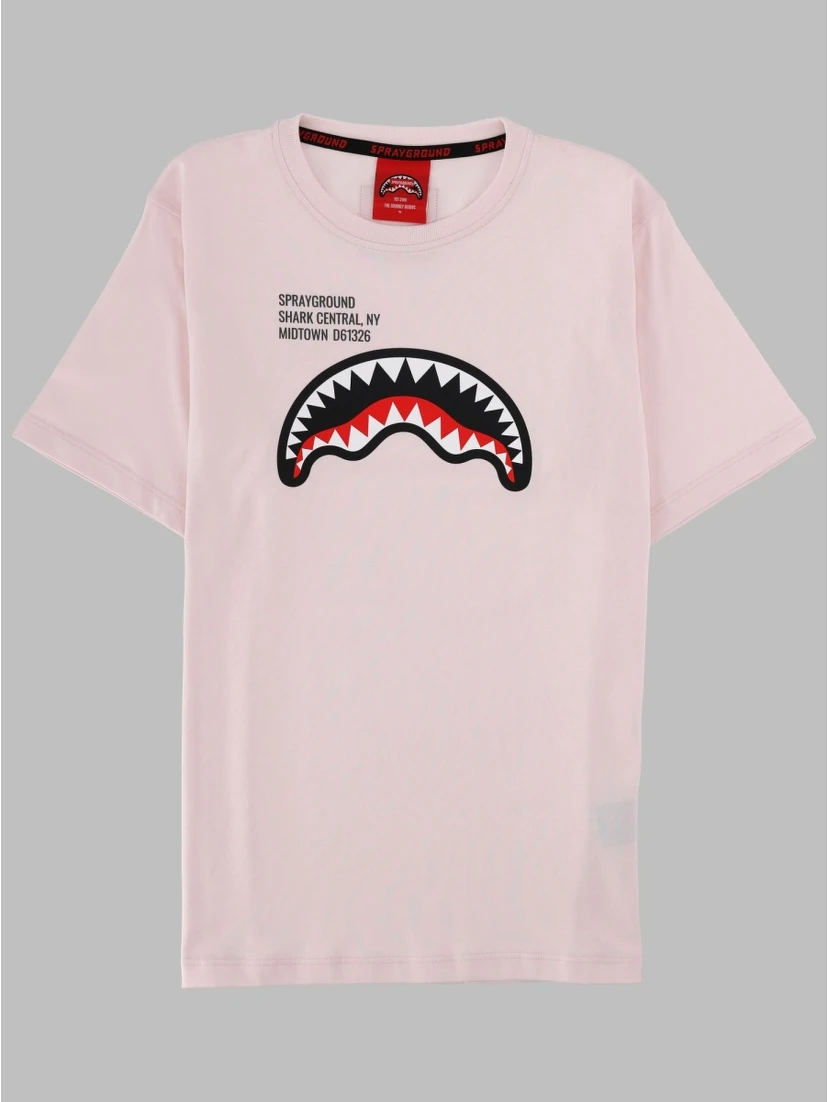 shark basic reg t-shirt light pink