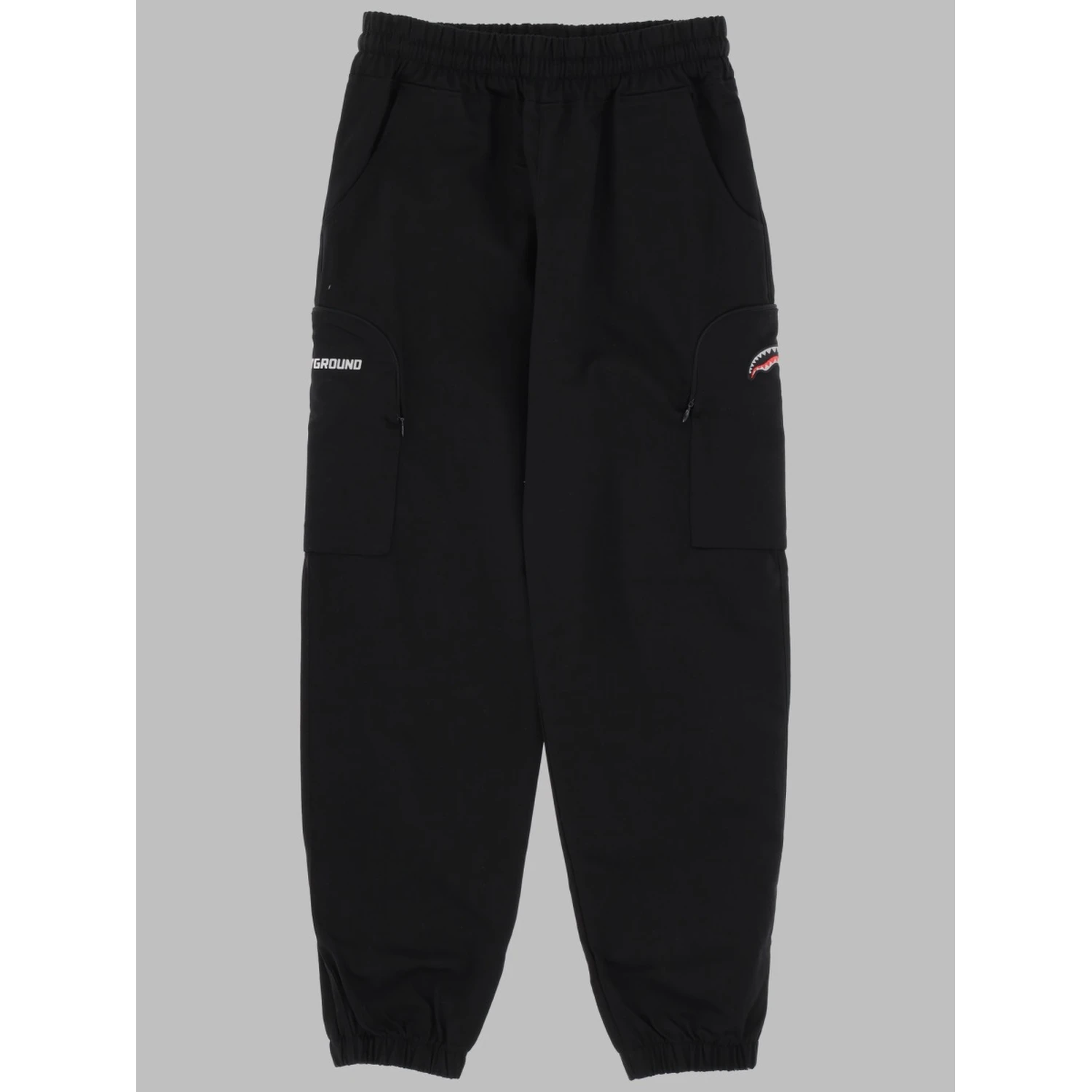 bear in the pocket cotton black
pants