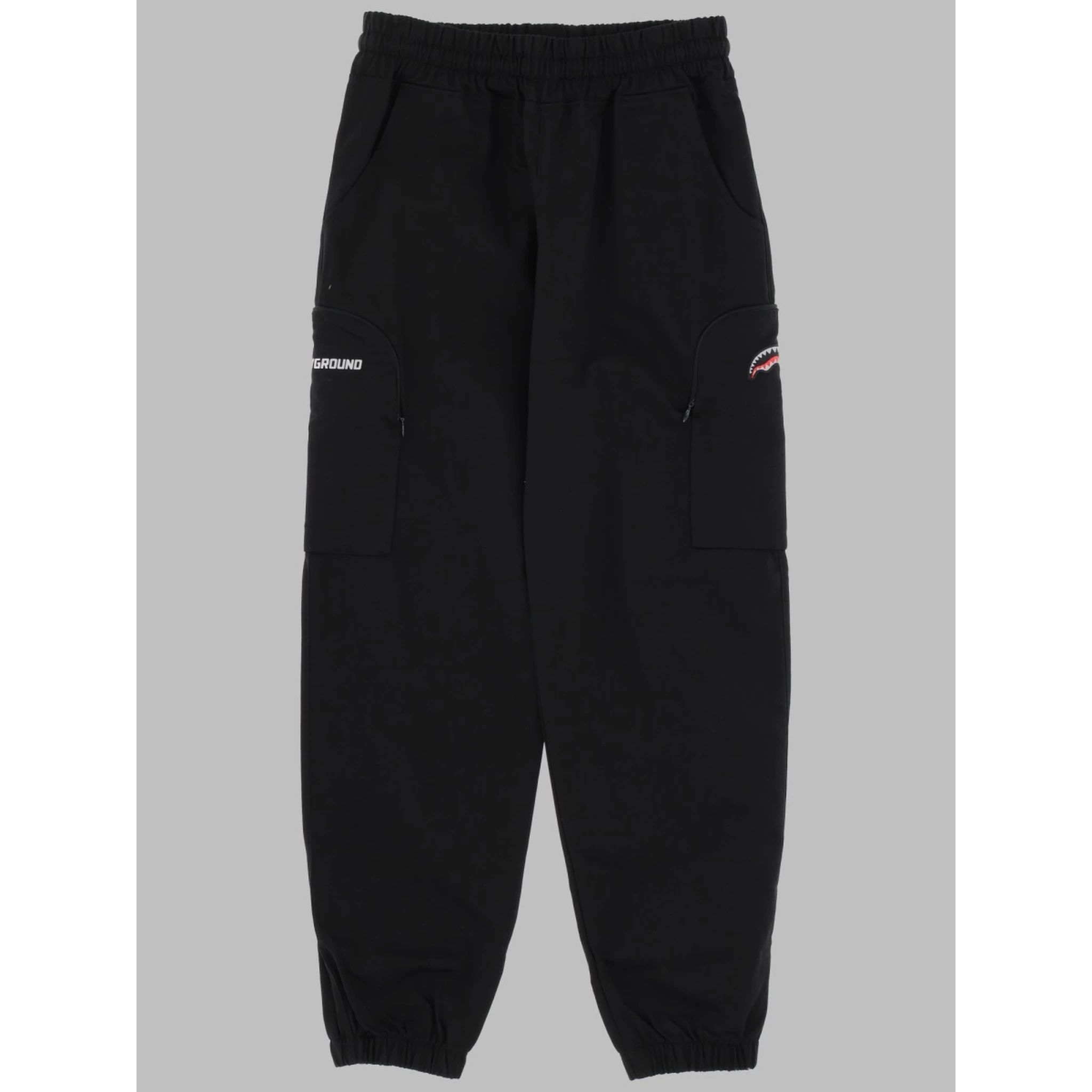 bear in the pocket cotton black
pants
