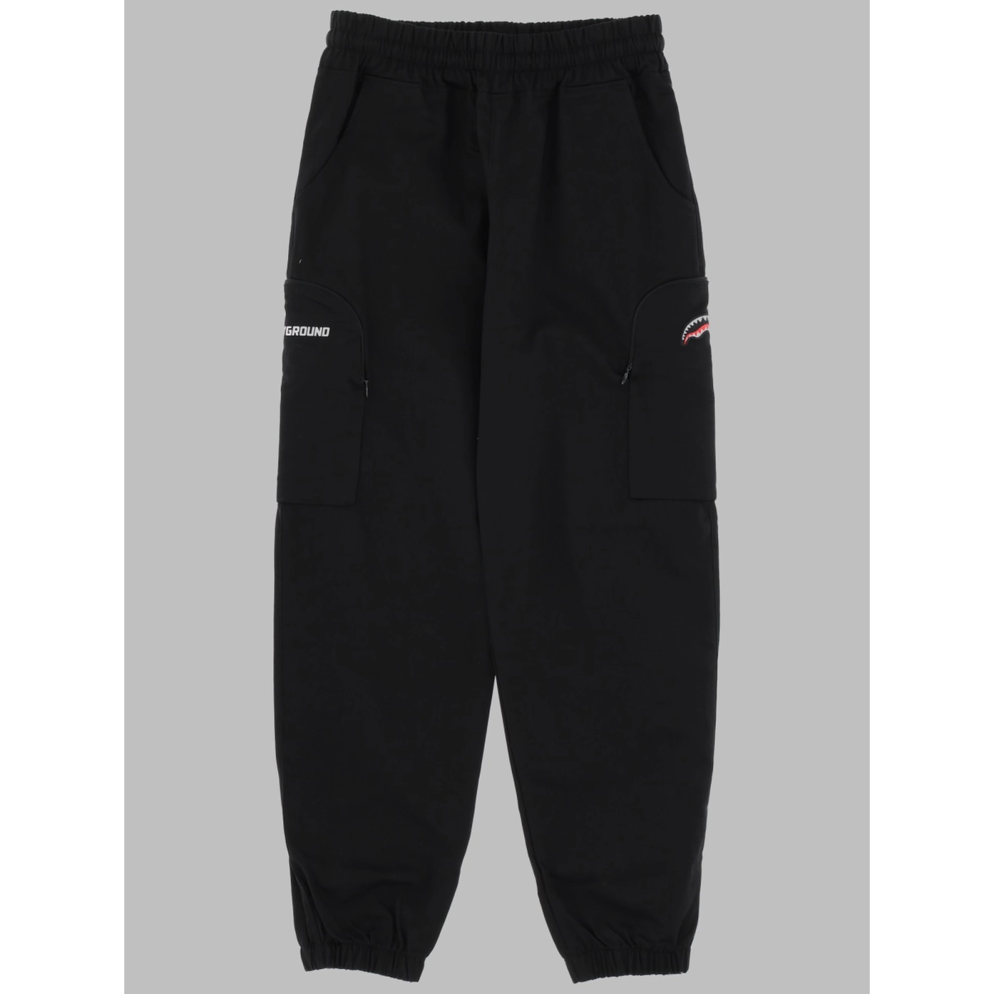 bear in the pocket cotton black
pants