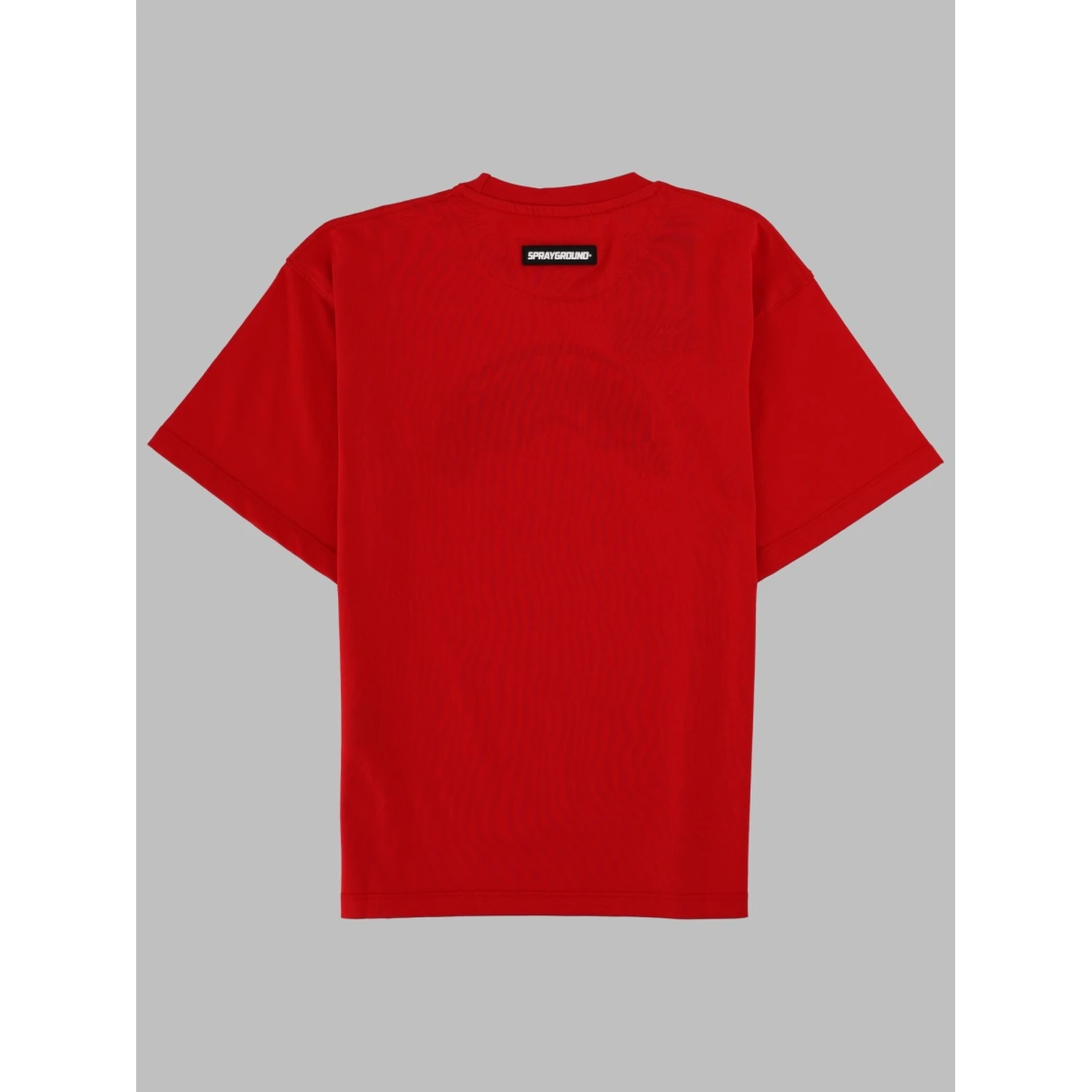 sketch shark red over t-shirt