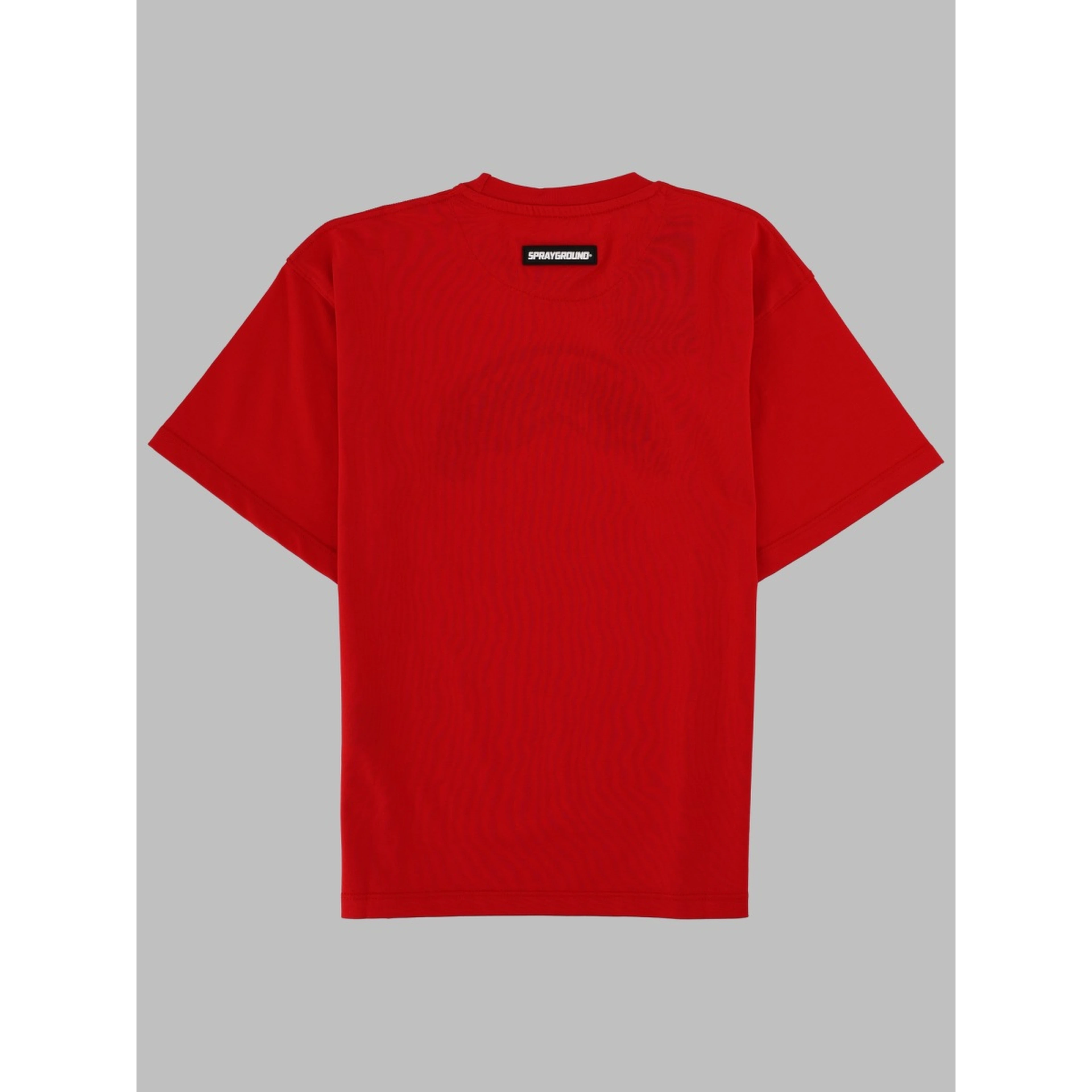 sketch shark red over t-shirt