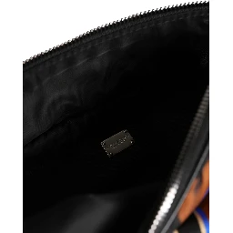 Brown Tiger Print Nylon Fanny Waist Pack Borse Men Bag