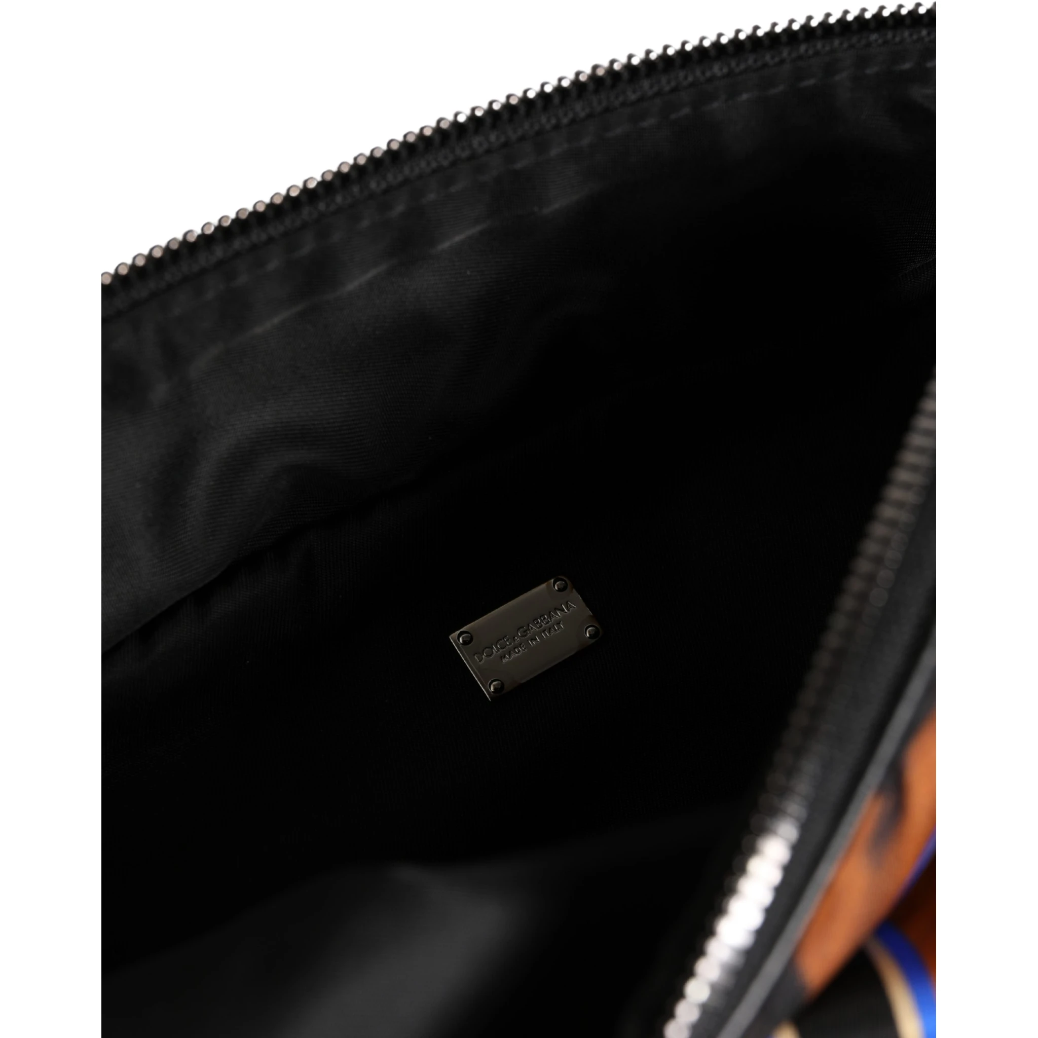 Brown Tiger Print Nylon Fanny Waist Pack Borse Men Bag