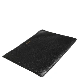 Black #DGFamily Embellished Leather Clutch Borse Bag