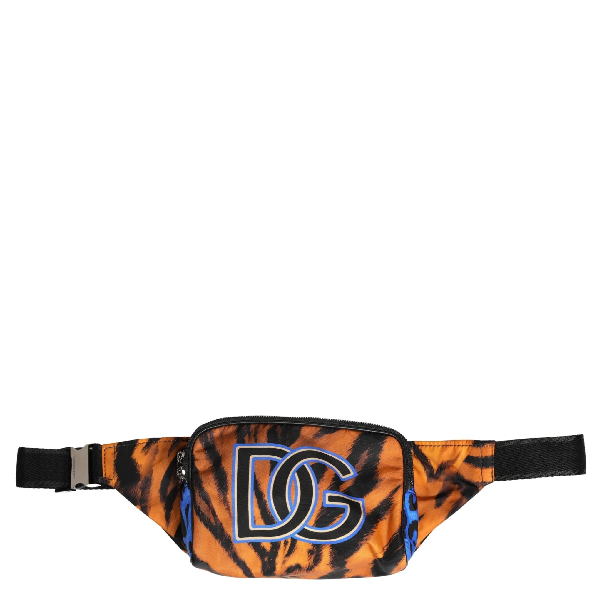 Brown Tiger Print Nylon Fanny Waist Pack Borse Men Bag