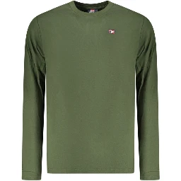 Green Cotton Men T-Shirt