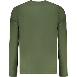 Green Cotton Men T-Shirt
