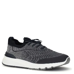 Gray Cotton Athletic Sneakers