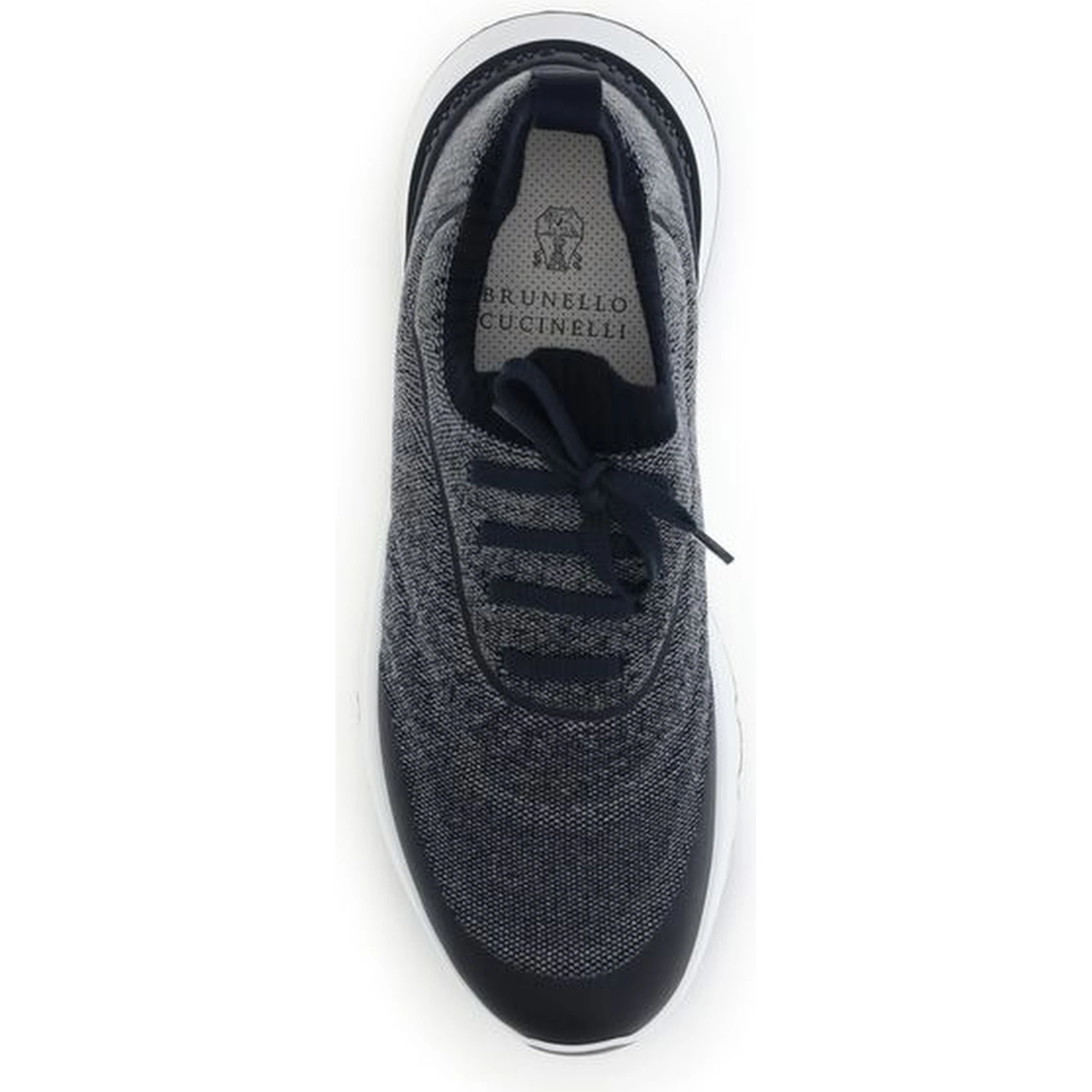 Gray Cotton Athletic Sneakers