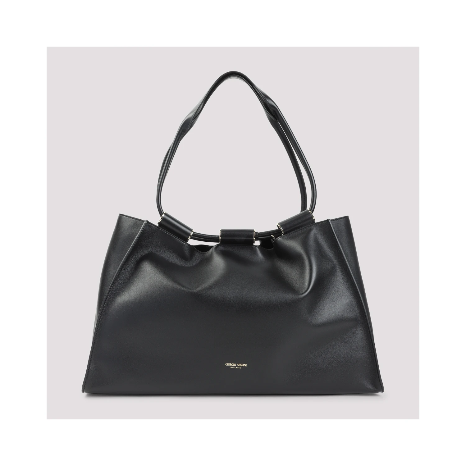 Giorgio Armani Leather Shopping Bag