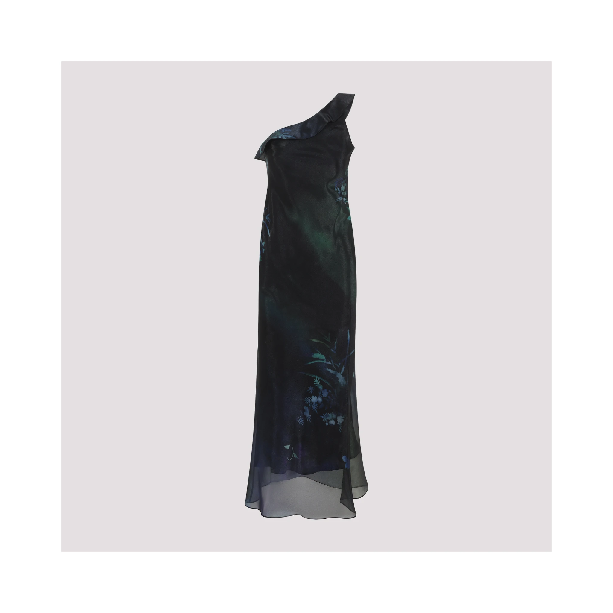 Giorgio Armani One-Shoulder Long Dress