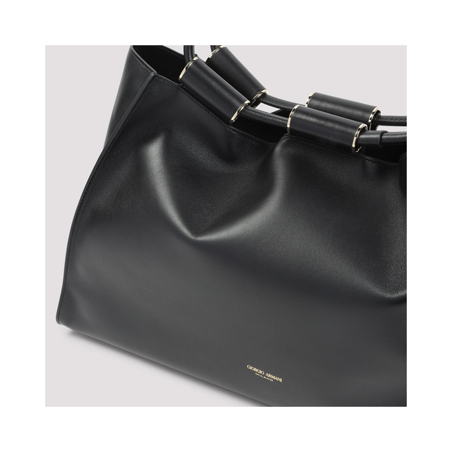 Giorgio Armani Leather Shopping Bag