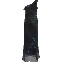Giorgio Armani One-Shoulder Long Dress