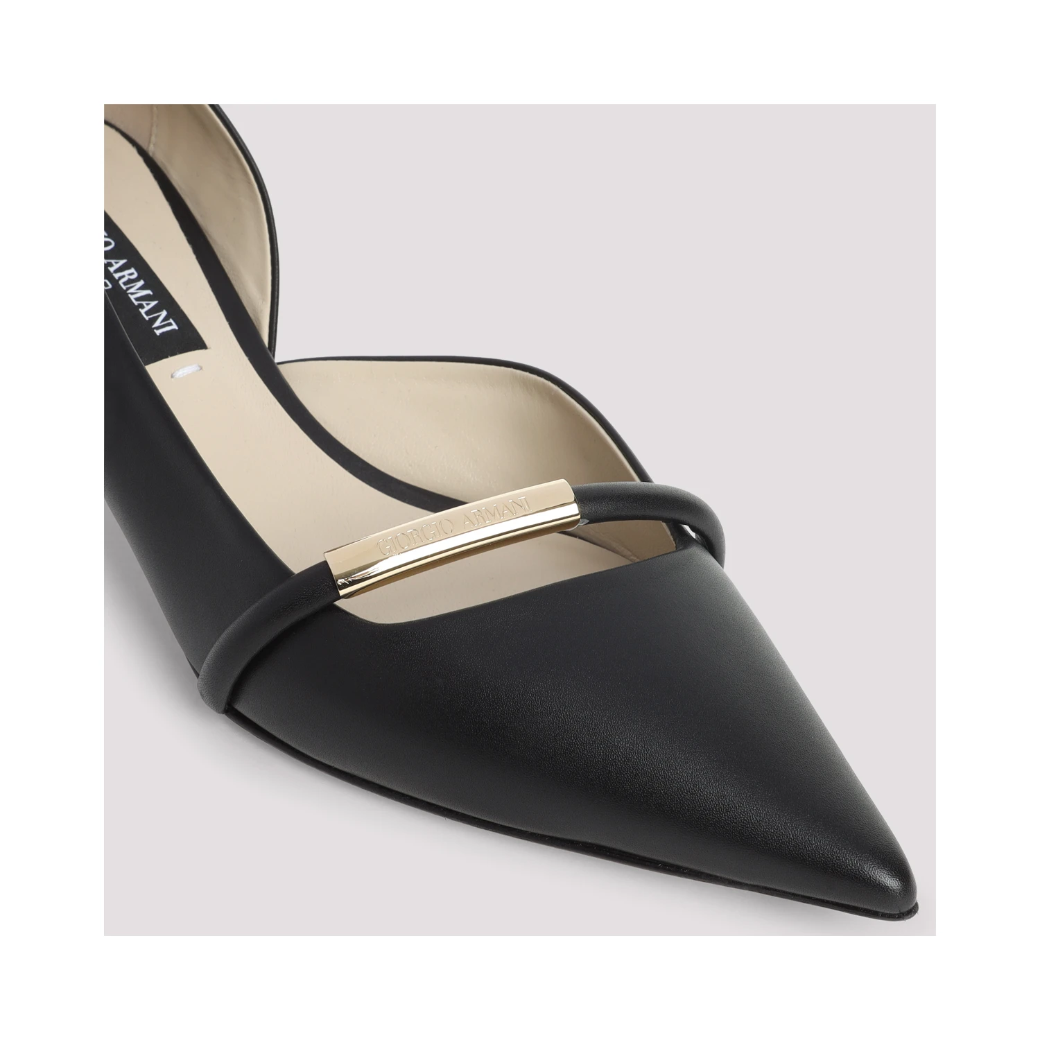 Giorgio Armani Leather Court Decollete