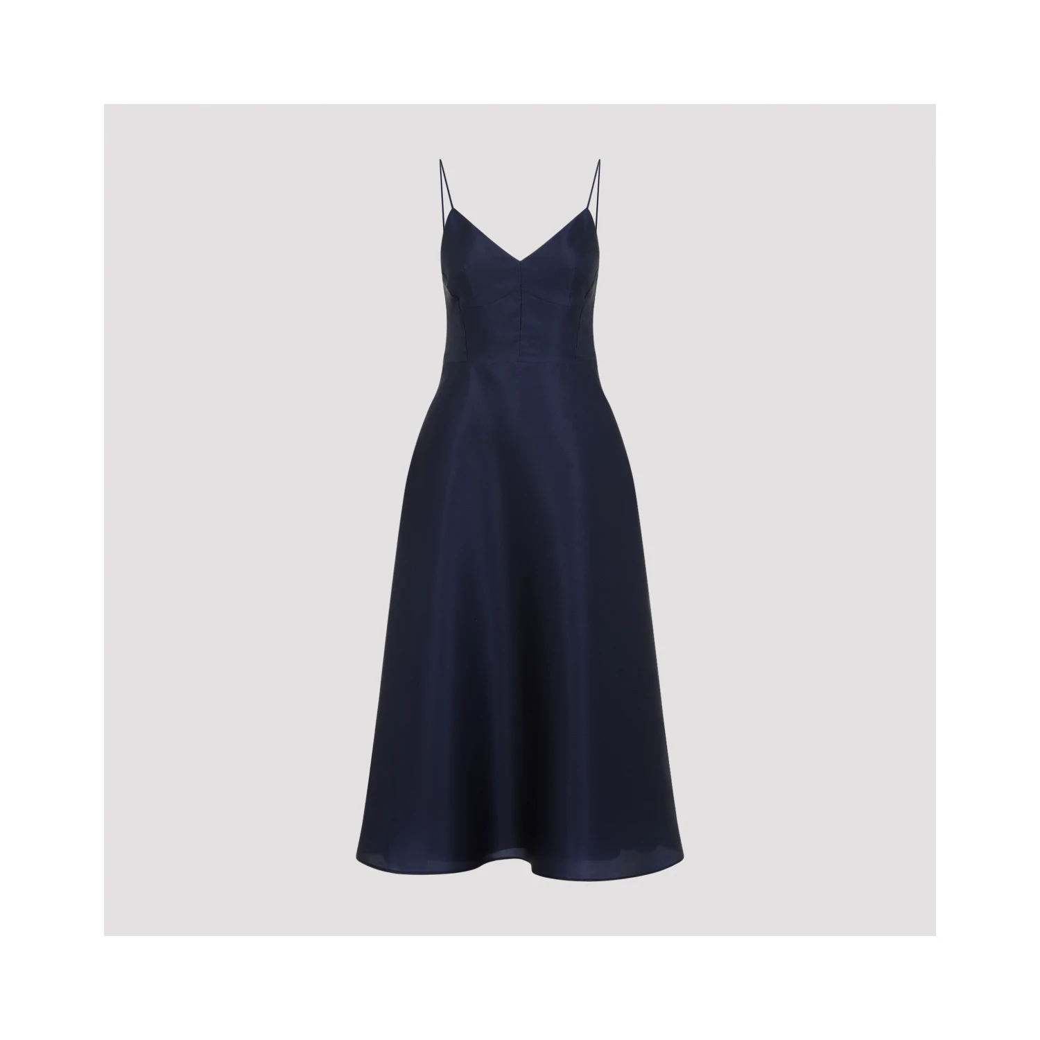 Alberta Ferretti Triple Organza Midi Dress