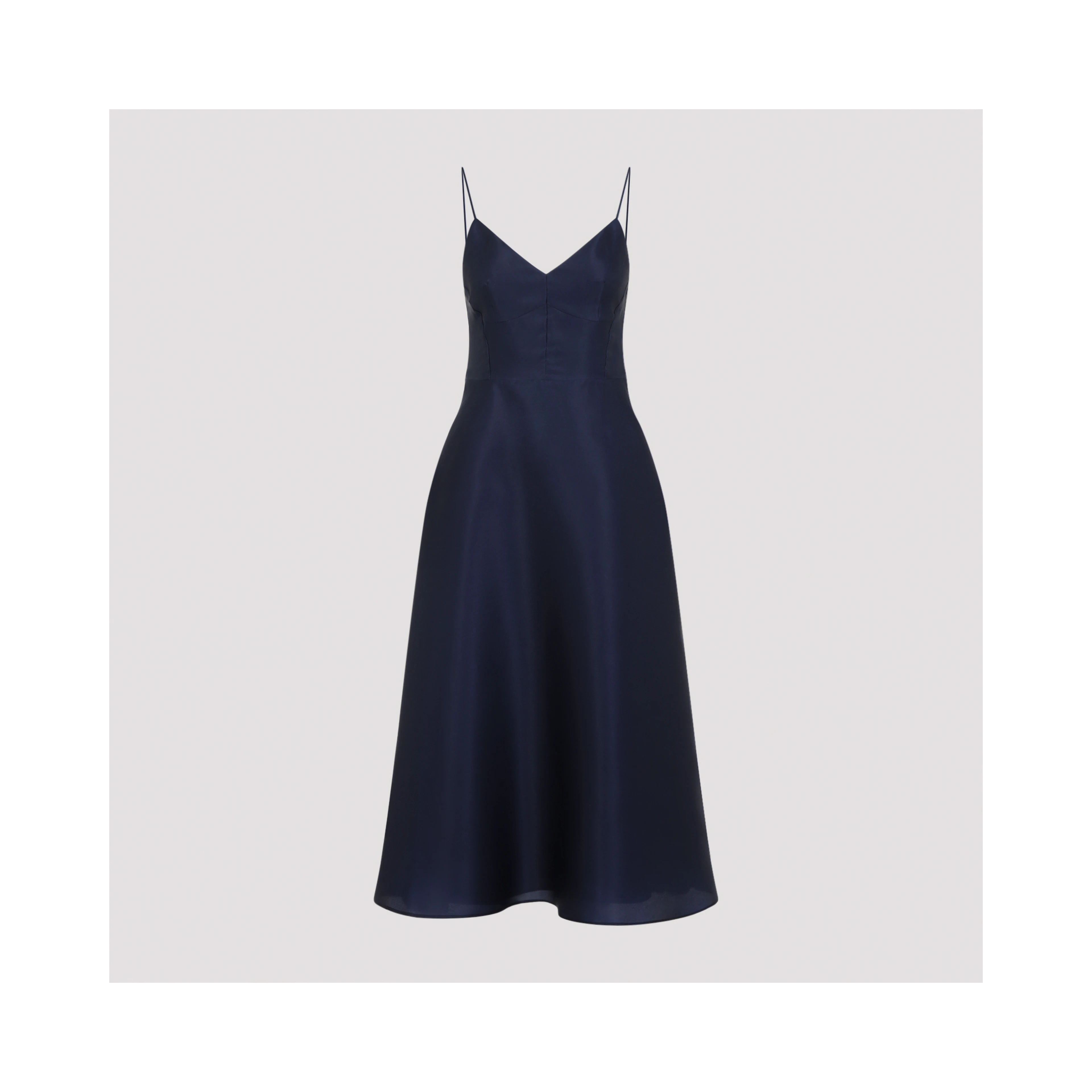 Alberta Ferretti Triple Organza Midi Dress