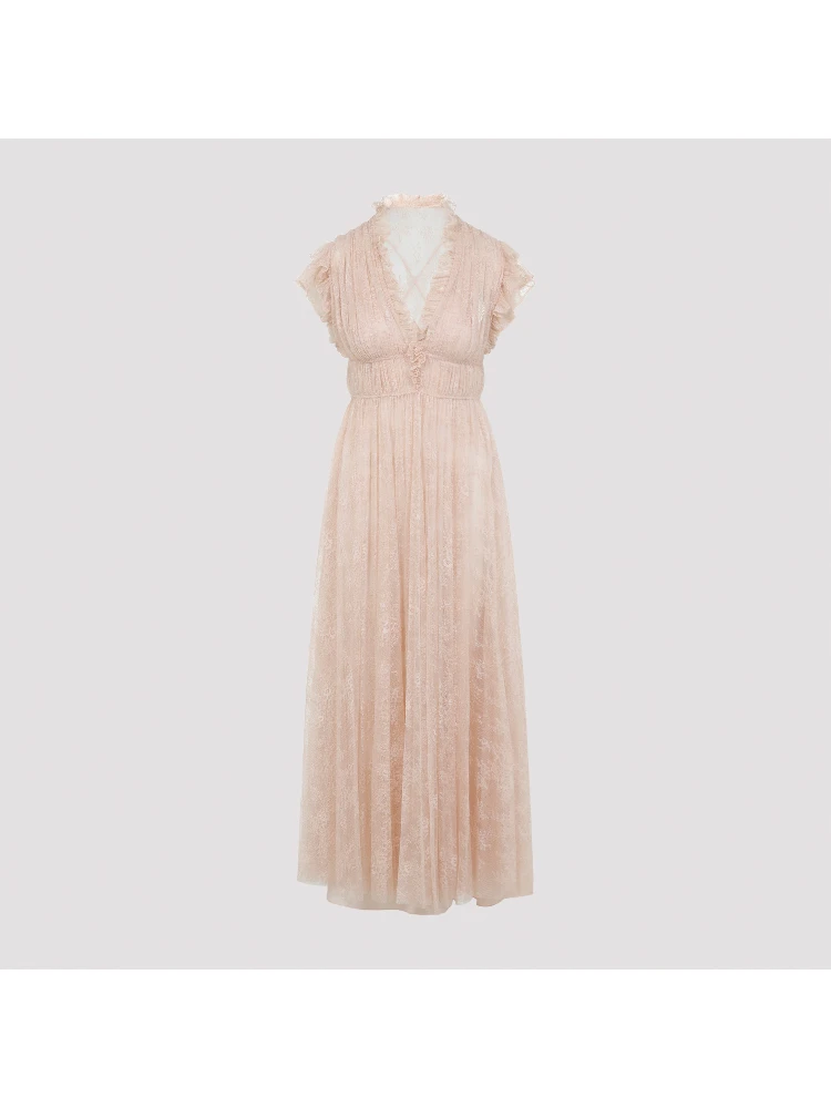 Alberta Ferretti Lace Long Dress