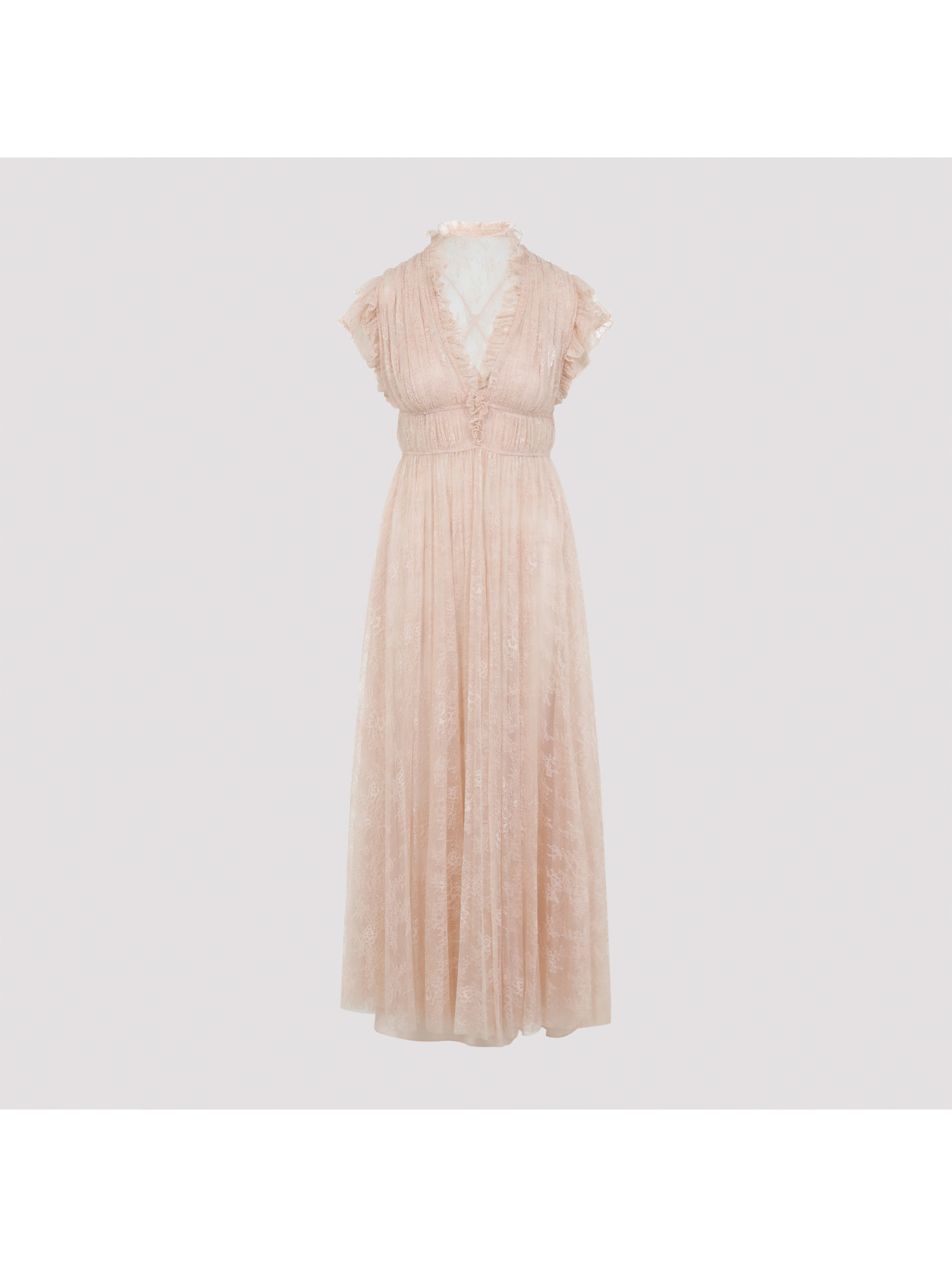 Alberta Ferretti Lace Long Dress