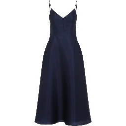 Alberta Ferretti Triple Organza Midi Dress