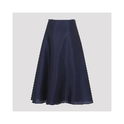 Alberta Ferretti Silk Midi Skirt