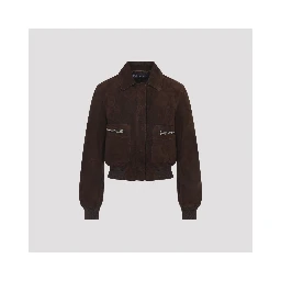 Tom Ford Lamb Suede Bomber Jacket