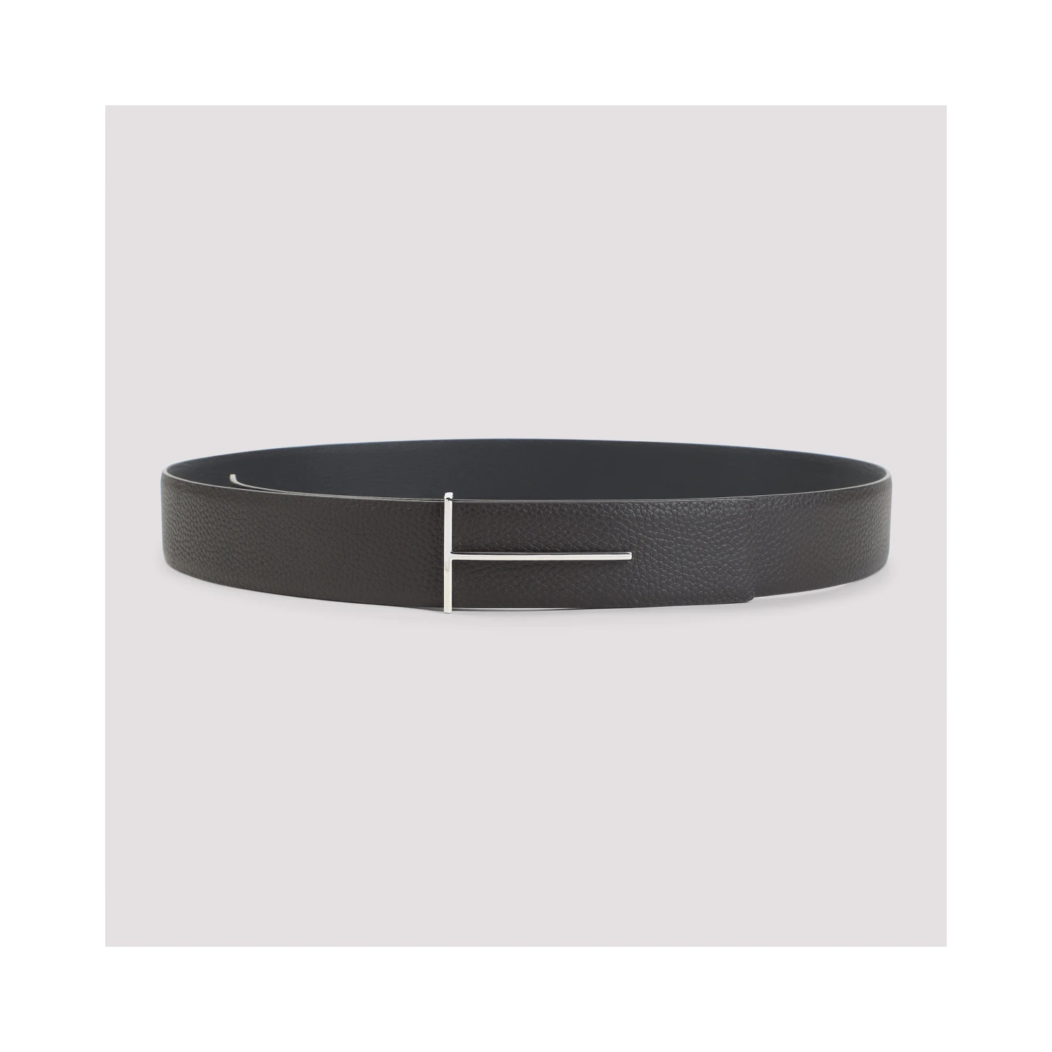 SOFT GRAIN LEATHER REVERSIBLE SLIM T BELT