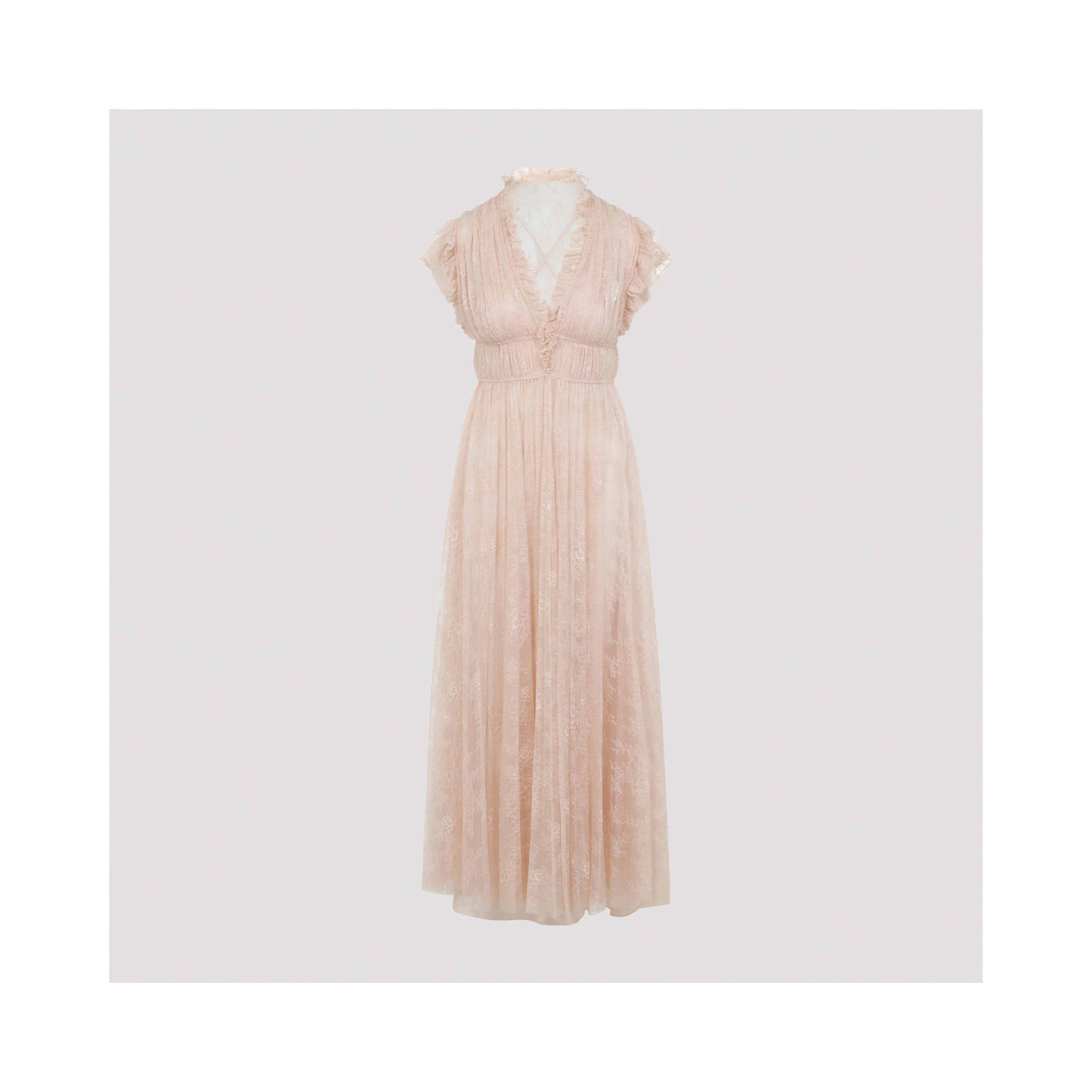 Alberta Ferretti Lace Long Dress