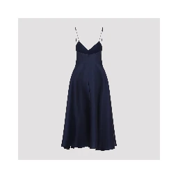 Alberta Ferretti Triple Organza Midi Dress
