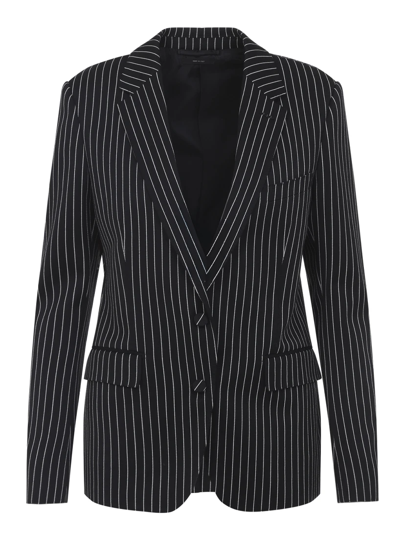 Tom Ford Striped Wool Barathea Jacket